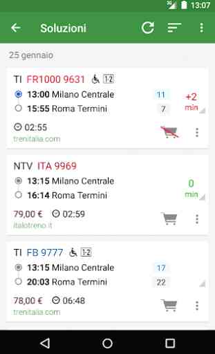 Orario Treni - Orari, Ritardi, Acquisto biglietti 2