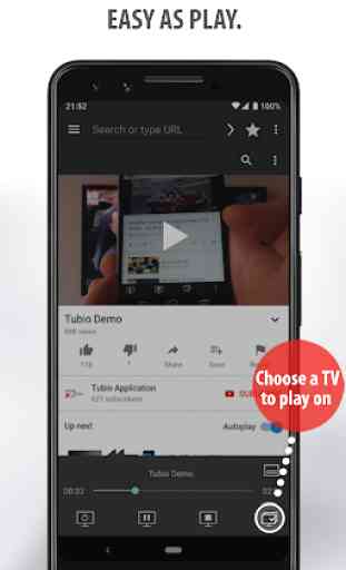 Tubio - Vedi i video web in TV, Chromecast,Airplay 3
