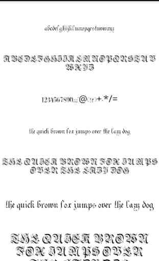Fonts for FlipFont 50 Gothic 2