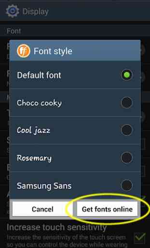 Galaxy Fonts Ricerca Gratis 1