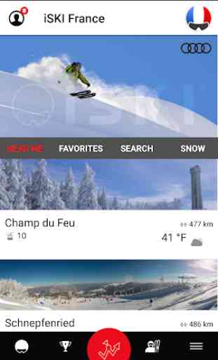 iSKI France - Ski, Snow, Resort info, GPS tracker 1