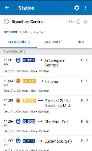 SNCB National: train timetable/tickets in Belgium 4
