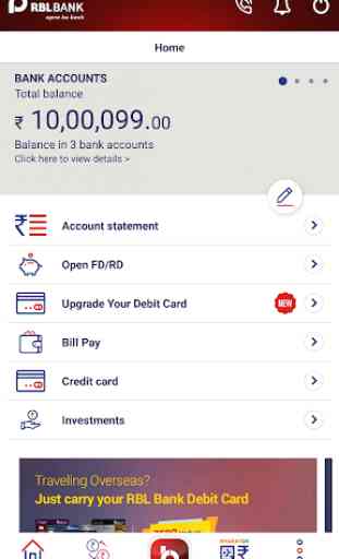 RBL MoBank 2.0 - UPI, IMPS, NEFT, RTGS, FD and RD 3