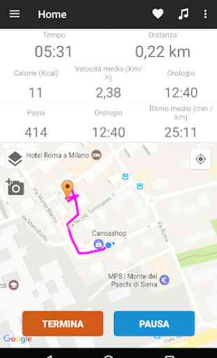 MyRunningApp - GPS corsa bici 2