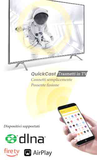 Trasmetti a Chromecast FireTV Android TV QuickCast 1