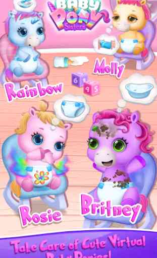 Baby Pony Sisters - Virtual Pet Care & Horse Nanny 1