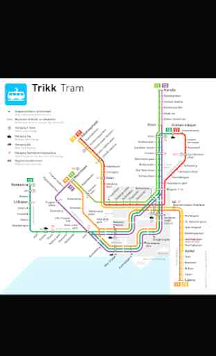 Oslo Tram Map 1