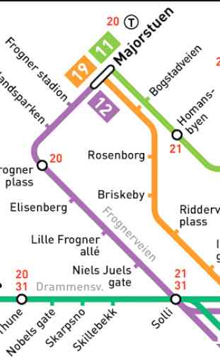 Oslo Tram Map 3