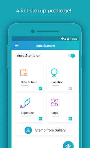 Auto Stamp :Timestamp & Logo Camera App for Photos 2