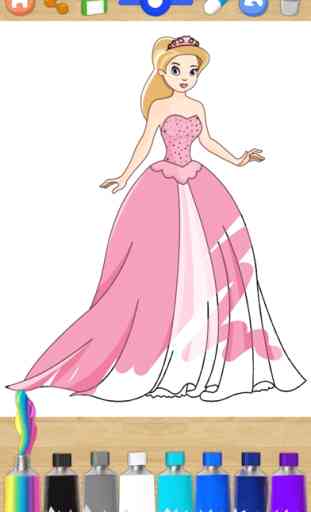 Colore e vernice disegni di Principesse con pennarello la mia principessa - Premium 3