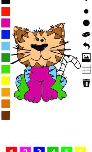 Libro da colorare dei gatti per i bambini: con molte immagini come gatto, gatto, animale domestico, gattino, gatto persiano, gatto siamese. Gioco per la scuola materna, scuola materna e la scuola. 1
