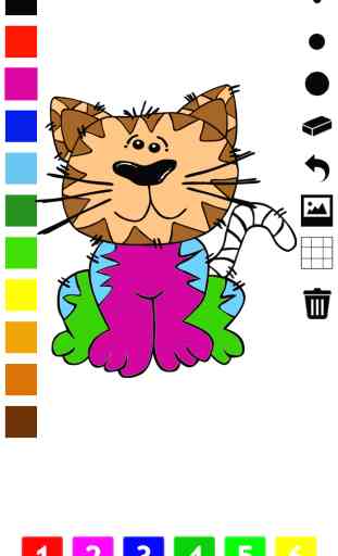 Libro da Colorare Dei Gatti Per i Bambini: Impara a Dipingere 1