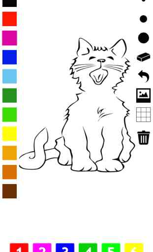 Libro da Colorare Dei Gatti Per i Bambini: Impara a Dipingere 2