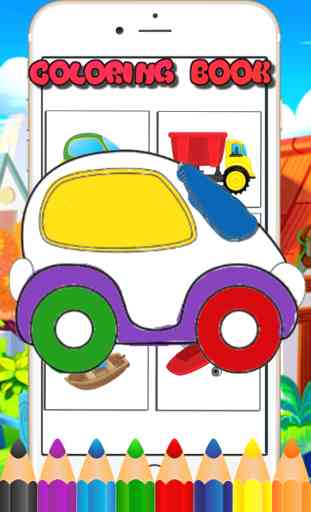 auto camion aereo libro da colorare per bambini 4
