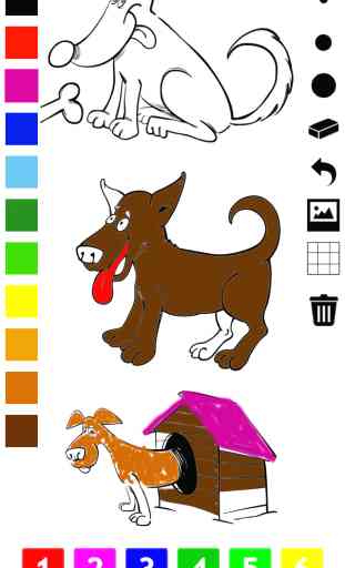Libro da colorare di cani per i bambini: con molte immagini come cane, animale domestico, cucciolo 1