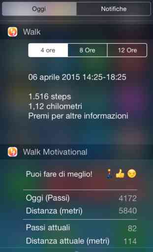 Walk - Pedometro Contapassi per running, jogging, training con widget 2