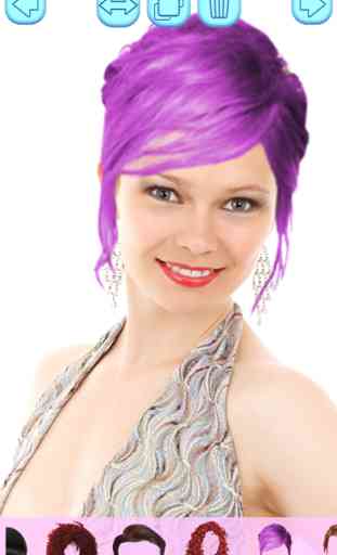 Capelli colore mutevole applicazione - Provare varie tonalità e acconciature con parrucca 4