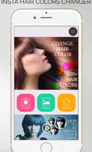 Insta Capelli Cambia colore - cosmetici, strumento di trucco, sostituire le tonalità dei capelli con i colori biondi per Facebook 1