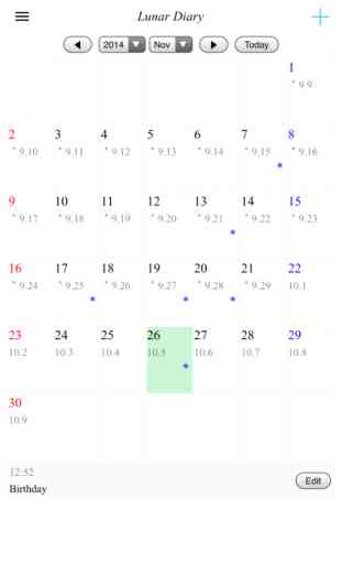 agenda calendario lunare 1