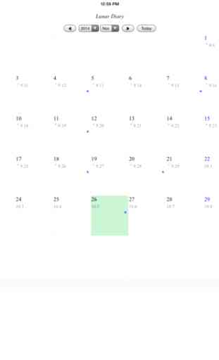 agenda calendario lunare 3