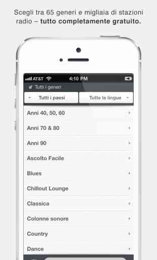 OneTuner Pro Radio per iPhone, iPad, iPod Touch - tunein to 65 generi! 3