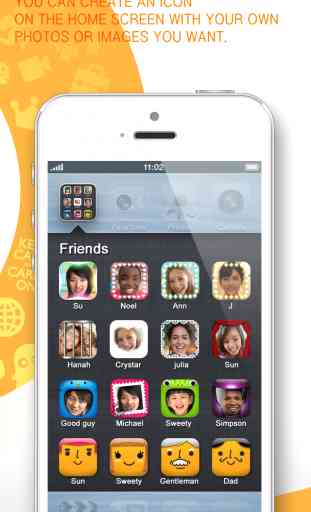 Un tocco di chiamata, messaggio, URL, casa scorciatoia icona schermo (iFavorite Pro: per Instagram, Snapshat, WhatsApp and iOS7 ) 2