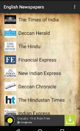English Newspapers - India 1