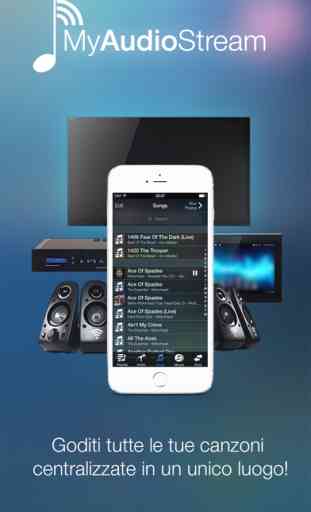 MyAudioStream Pro UPnP lettore audio e streamer: raccogliere la tua collezione musicale dal PC, NAS, server UPnP, Windows Media Player o iTunes locale e condividere con i tuoi altoparlanti senza fili, ricevitori AV, AllShare TV, PS3 o Xbox360 1