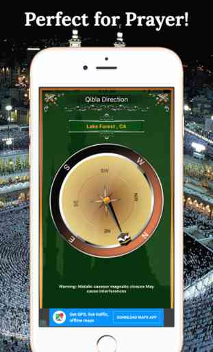 Semplice Qibla Compass-Free 3