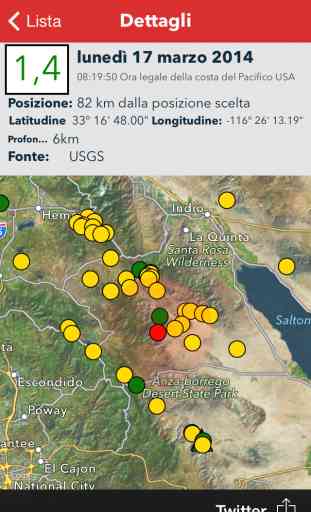 Terremoto - Servizi internazionali, allerte, mappe & notifiche dei clienti sui terremoti nel mondo 3