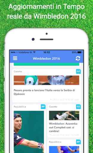 Livescore per Wimbledon 2017 Risultati App 1