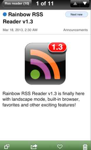 Rainbow RSS Reader 1