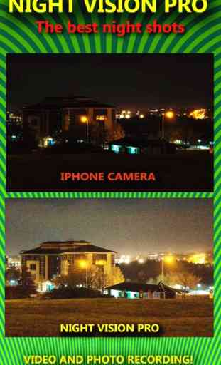 Night Vision Camera - vero! HDR - vedere al buio (reale NightVision in modalità Low Light) occhiali verdi binocolo con zoom (video, foto) e segreto cartella pro 3
