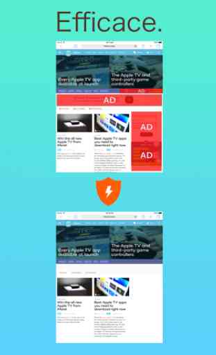 Ad Vinci Plus- Pubblicità e blocco del tracking per il browser Web Safari 3