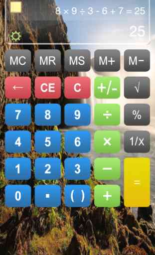 Calcolatrice HD % Gratis - Base Calculater App Pro con la Formula Display & Notevole Nastro di carta per iPad , iPhone e iPod 3