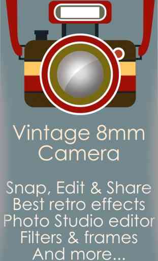 Vintage 8mm camera lab plus photo correction editor for smooth retro retouch & selfie picture recolour 1