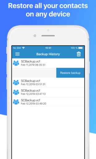 Smart Contacts Backup Manager 4