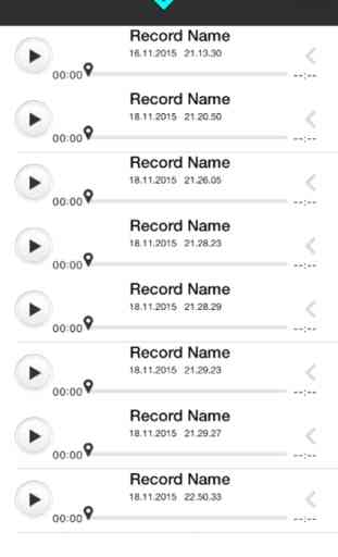Registratore vocale Super per iPhone, Registra le vostre riunioni. Miglior Audio Recorder 3