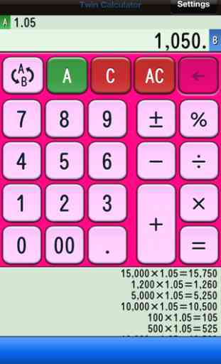 Calcolatrice gemelli (Twin Calculator) 4