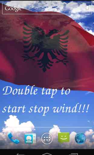 3D Albania bandiera Live Wallpaper 1