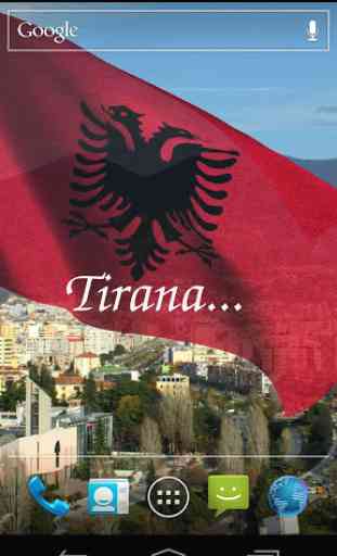 3D Albania bandiera Live Wallpaper 2