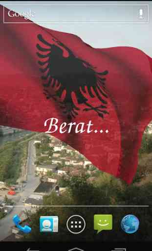 3D Albania bandiera Live Wallpaper 3