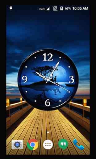 Night Clock Live Wallpaper 1