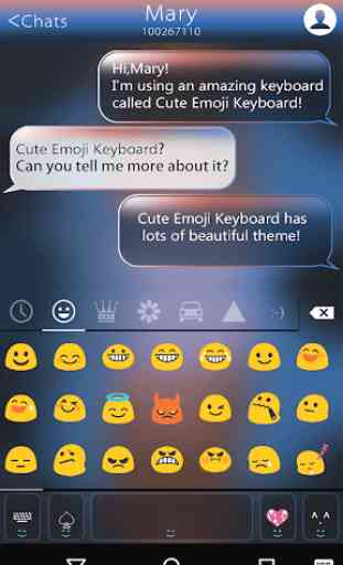 Smile Emoji Keyboard Theme 2