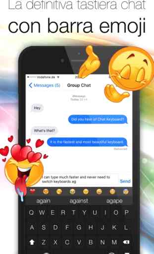 Tastiera chat - Tastiera colorata animata con sfondi fotografici HD, caratteri fantasiosi e nuovi emoji per messaggistica WhatsApp, Facebook... 1