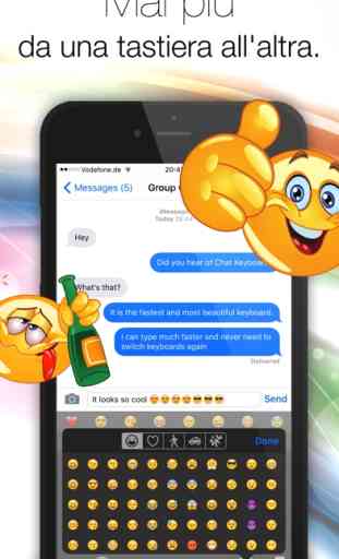 Tastiera chat - Tastiera colorata animata con sfondi fotografici HD, caratteri fantasiosi e nuovi emoji per messaggistica WhatsApp, Facebook... 2