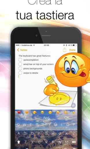Tastiera chat - Tastiera colorata animata con sfondi fotografici HD, caratteri fantasiosi e nuovi emoji per messaggistica WhatsApp, Facebook... 4