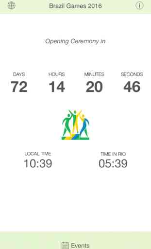 Brasile 2016 Calendario Olimpico Giochi di Rio de Janeiro e Countdown 1