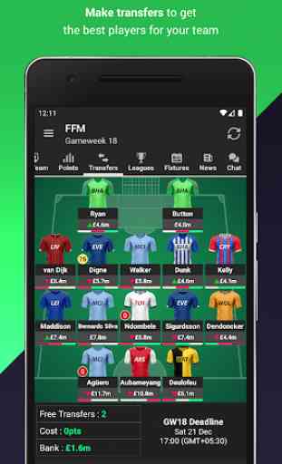 Fantasy Football Manager for Premier League (FPL) 2