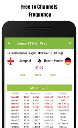 Live Sports TV Guide - Free TV Channels Frequency 1